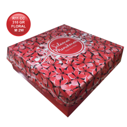 R11 CETAK COATED 310 FLORAL MERAH 2W